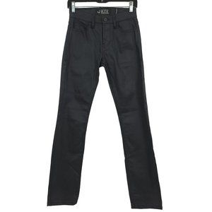 Rude Slim Straight Black Jeans Womens Size 26 Mid Rise Cotton Spandex